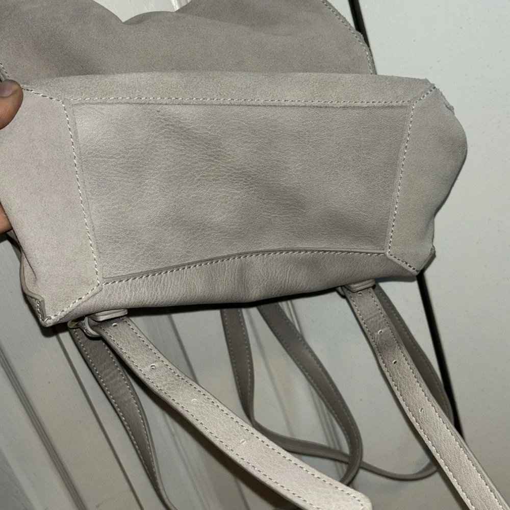 Moda Luxe Antoinette Gray Backpack Purse Gold Hardware Convertible Handbag